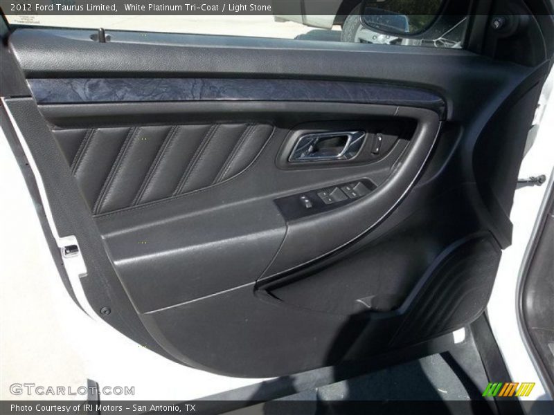 White Platinum Tri-Coat / Light Stone 2012 Ford Taurus Limited