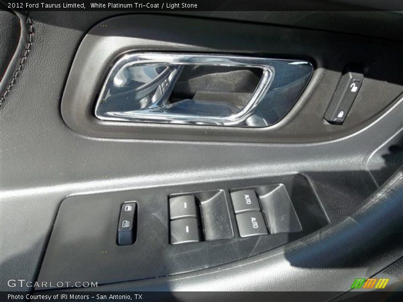 White Platinum Tri-Coat / Light Stone 2012 Ford Taurus Limited