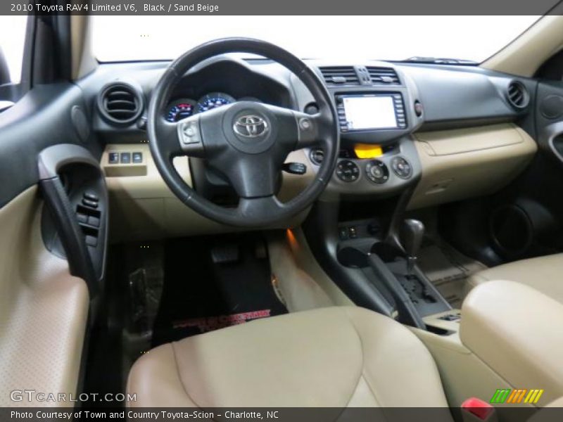 Black / Sand Beige 2010 Toyota RAV4 Limited V6