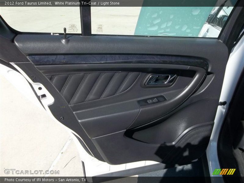 White Platinum Tri-Coat / Light Stone 2012 Ford Taurus Limited