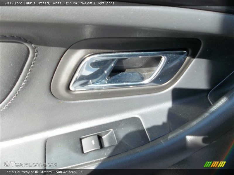 White Platinum Tri-Coat / Light Stone 2012 Ford Taurus Limited