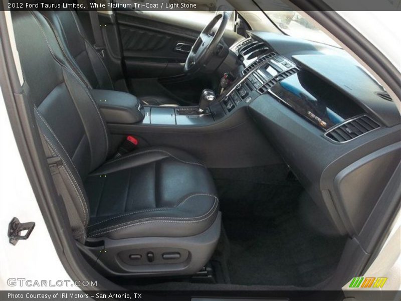 White Platinum Tri-Coat / Light Stone 2012 Ford Taurus Limited