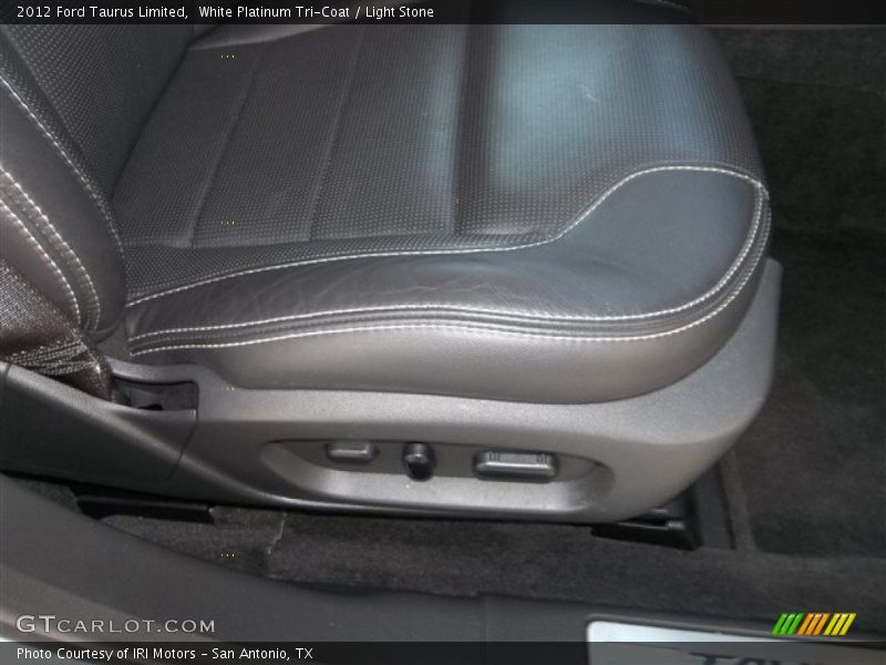 White Platinum Tri-Coat / Light Stone 2012 Ford Taurus Limited