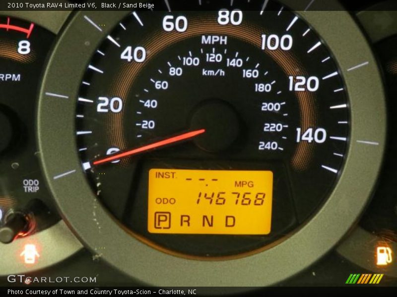 Black / Sand Beige 2010 Toyota RAV4 Limited V6