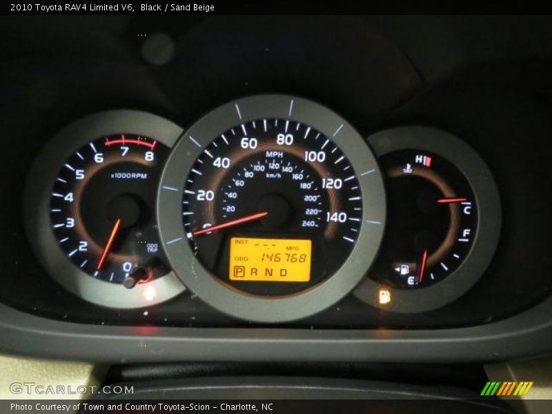 Black / Sand Beige 2010 Toyota RAV4 Limited V6