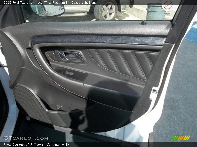 White Platinum Tri-Coat / Light Stone 2012 Ford Taurus Limited
