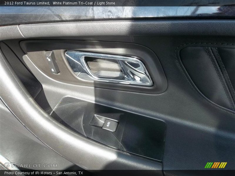 White Platinum Tri-Coat / Light Stone 2012 Ford Taurus Limited