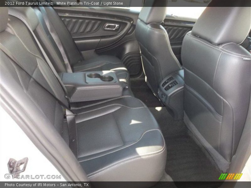 White Platinum Tri-Coat / Light Stone 2012 Ford Taurus Limited