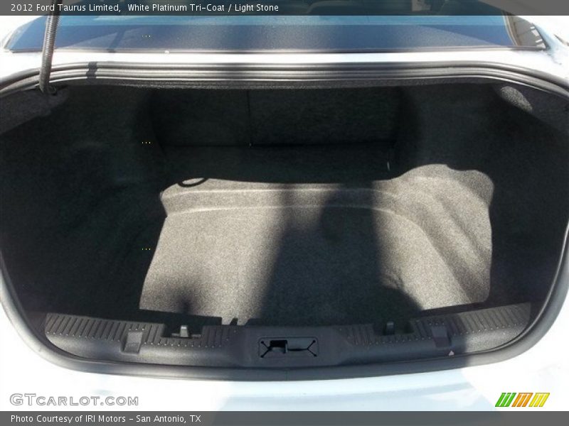 White Platinum Tri-Coat / Light Stone 2012 Ford Taurus Limited