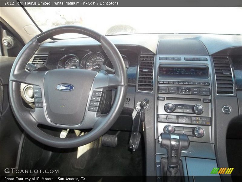 White Platinum Tri-Coat / Light Stone 2012 Ford Taurus Limited