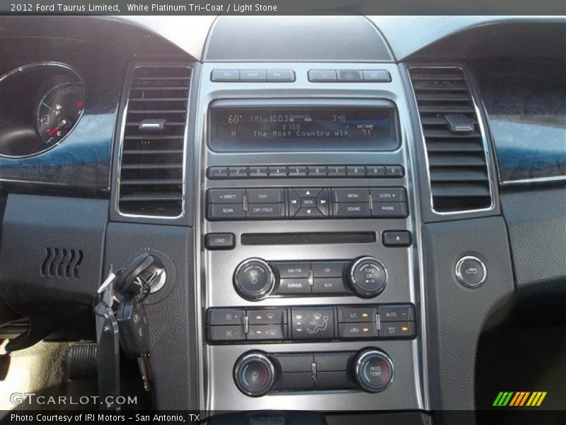 White Platinum Tri-Coat / Light Stone 2012 Ford Taurus Limited
