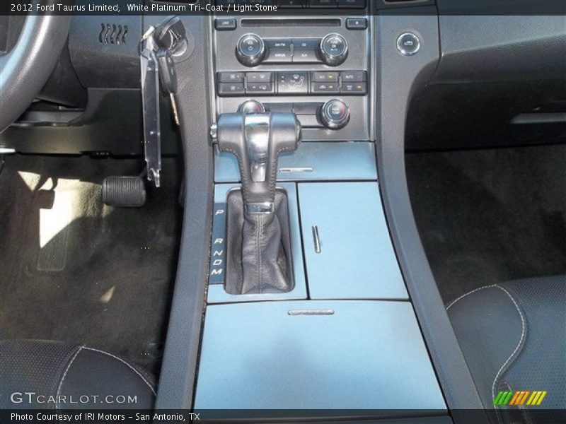 White Platinum Tri-Coat / Light Stone 2012 Ford Taurus Limited