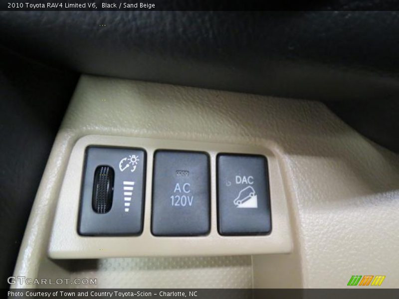 Black / Sand Beige 2010 Toyota RAV4 Limited V6