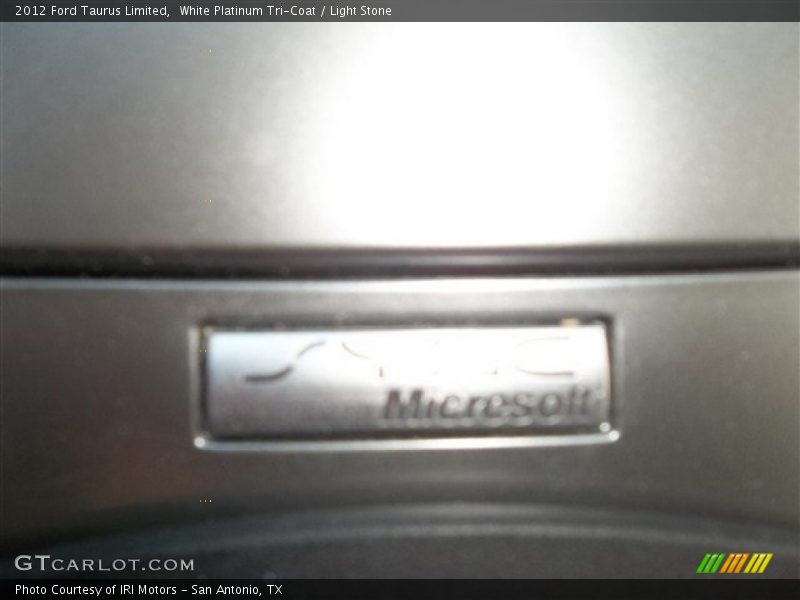 White Platinum Tri-Coat / Light Stone 2012 Ford Taurus Limited