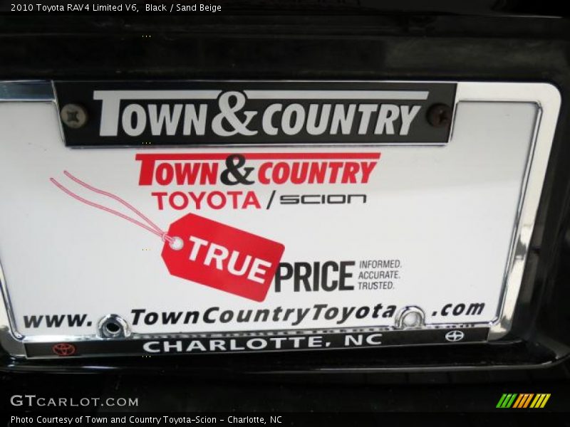 Black / Sand Beige 2010 Toyota RAV4 Limited V6