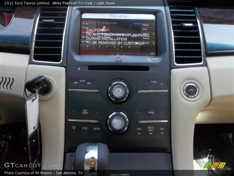 White Platinum Tri-Coat / Light Stone 2012 Ford Taurus Limited