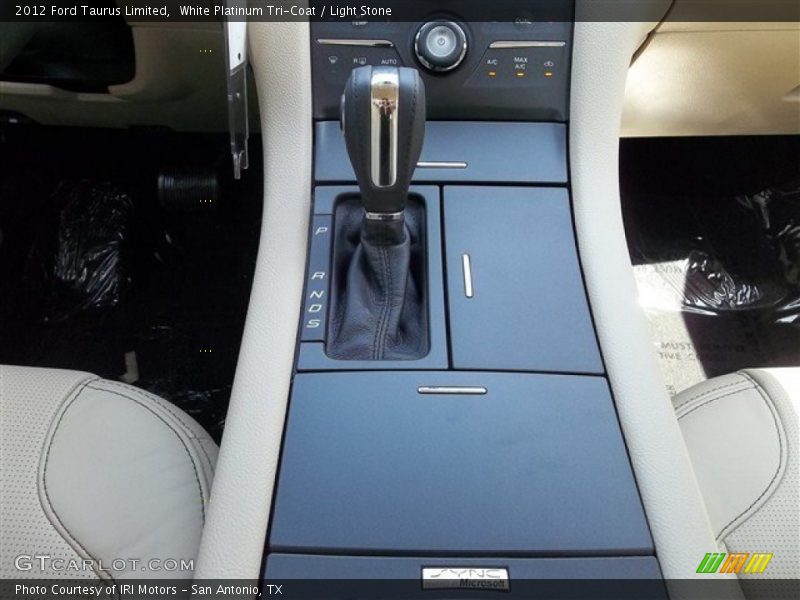 White Platinum Tri-Coat / Light Stone 2012 Ford Taurus Limited