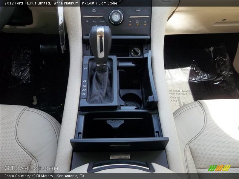 White Platinum Tri-Coat / Light Stone 2012 Ford Taurus Limited