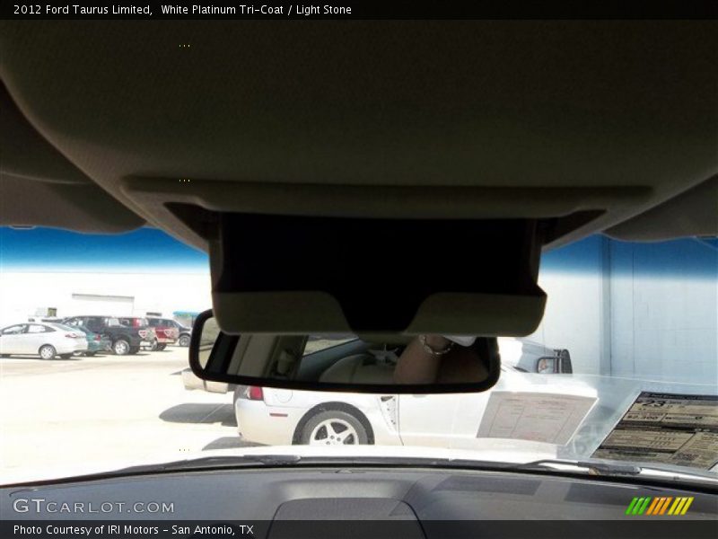 White Platinum Tri-Coat / Light Stone 2012 Ford Taurus Limited
