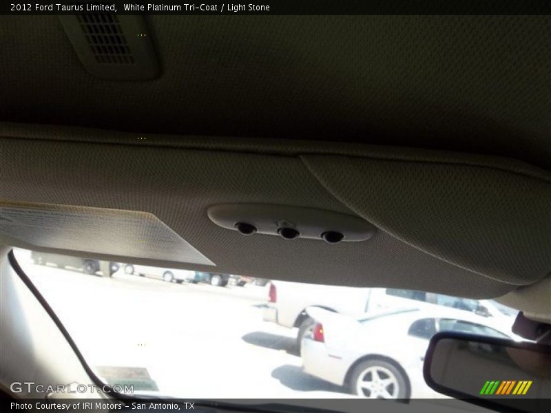 White Platinum Tri-Coat / Light Stone 2012 Ford Taurus Limited