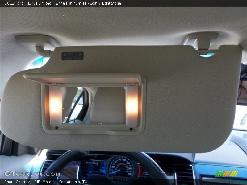 White Platinum Tri-Coat / Light Stone 2012 Ford Taurus Limited