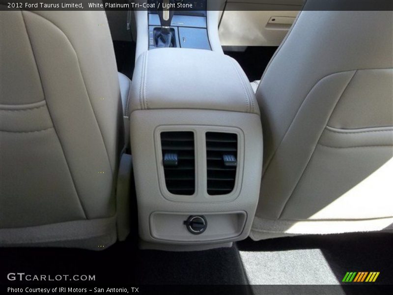 White Platinum Tri-Coat / Light Stone 2012 Ford Taurus Limited