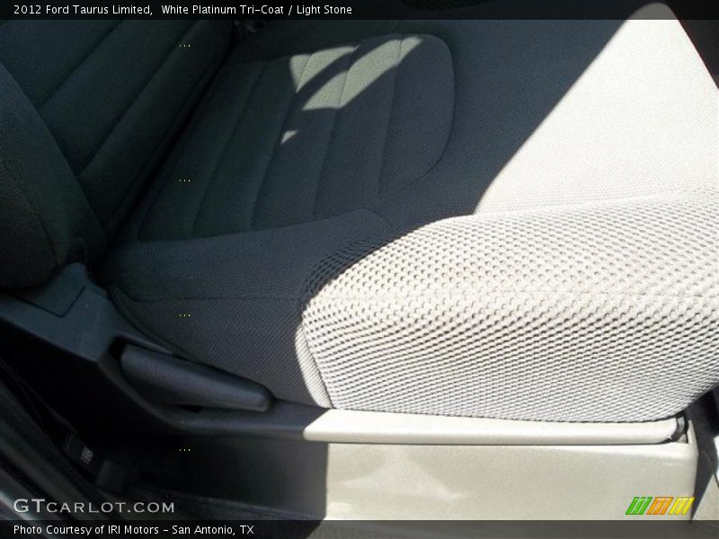 White Platinum Tri-Coat / Light Stone 2012 Ford Taurus Limited