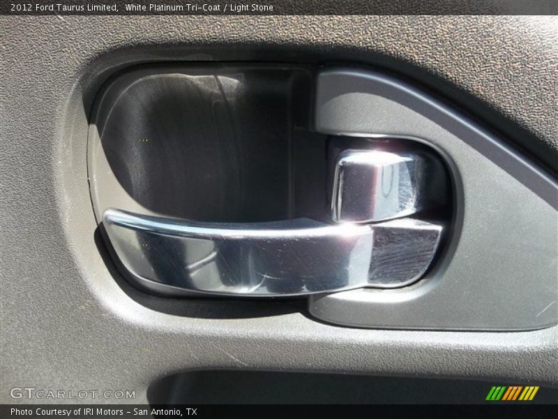 White Platinum Tri-Coat / Light Stone 2012 Ford Taurus Limited