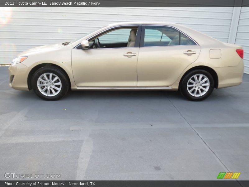 Sandy Beach Metallic / Ivory 2012 Toyota Camry LE