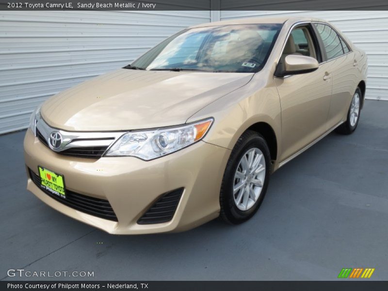 Sandy Beach Metallic / Ivory 2012 Toyota Camry LE