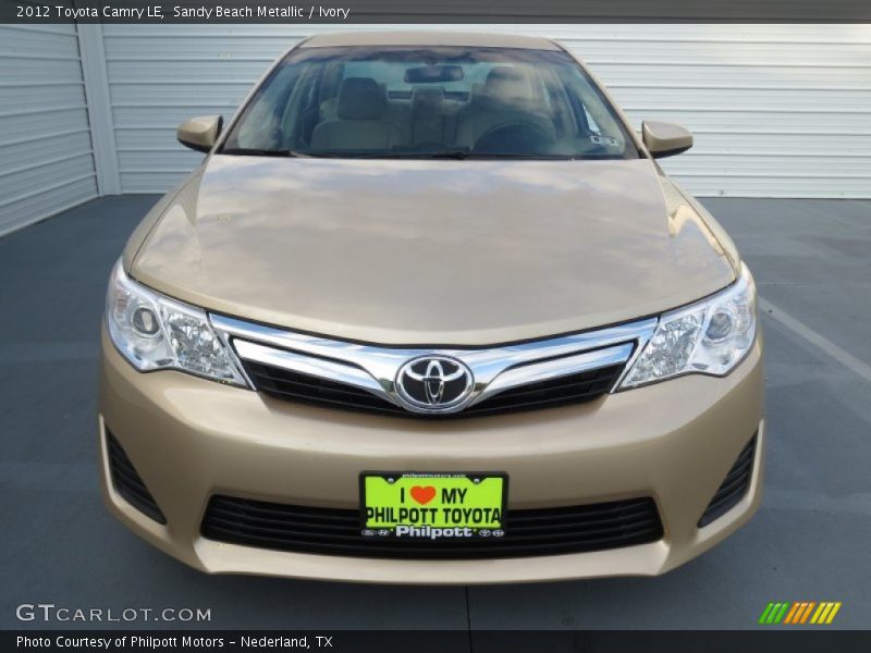 Sandy Beach Metallic / Ivory 2012 Toyota Camry LE