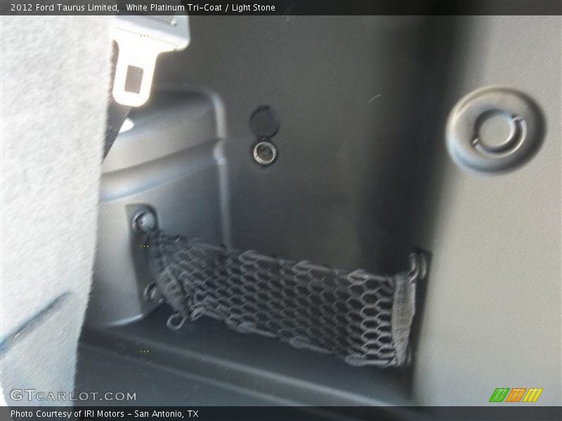 White Platinum Tri-Coat / Light Stone 2012 Ford Taurus Limited