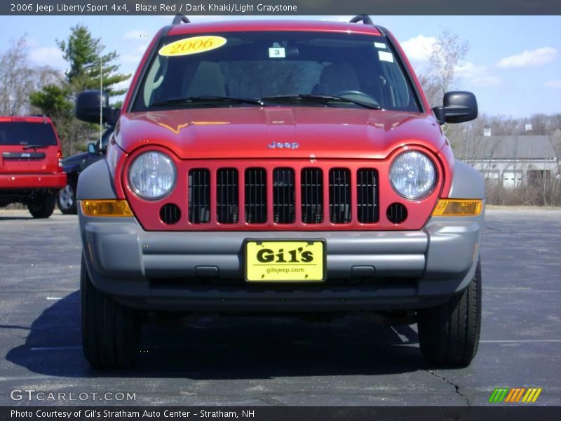 Blaze Red / Dark Khaki/Light Graystone 2006 Jeep Liberty Sport 4x4