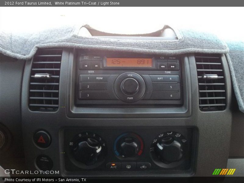White Platinum Tri-Coat / Light Stone 2012 Ford Taurus Limited
