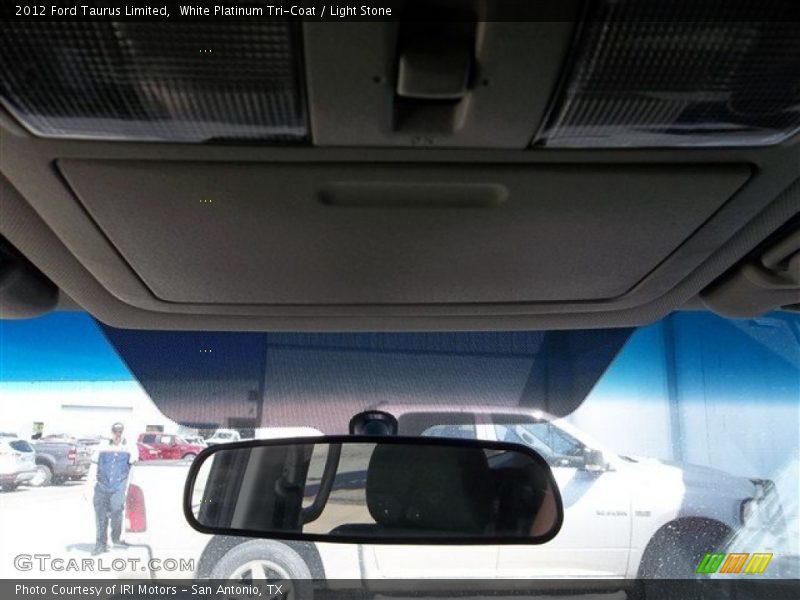 White Platinum Tri-Coat / Light Stone 2012 Ford Taurus Limited