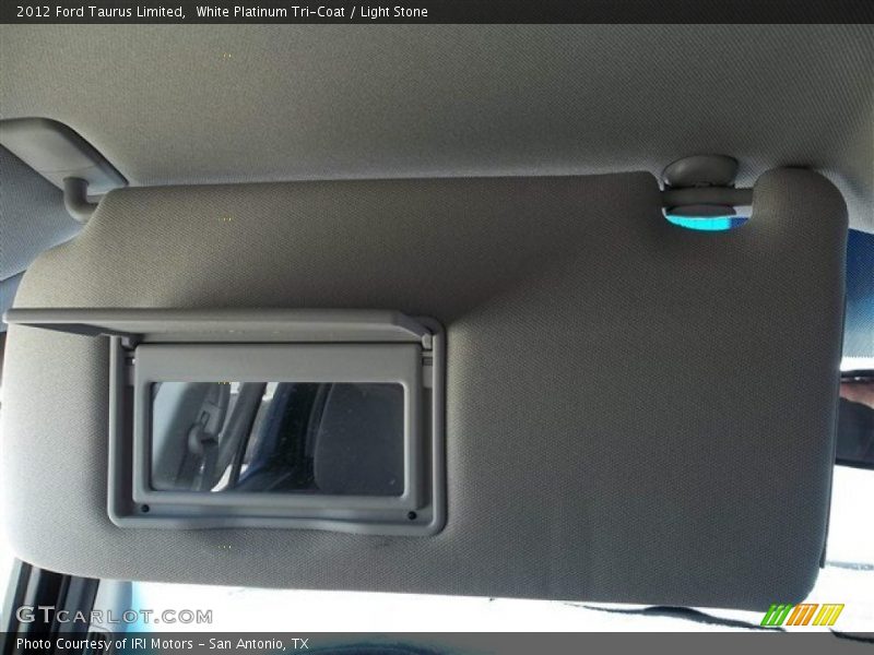 White Platinum Tri-Coat / Light Stone 2012 Ford Taurus Limited