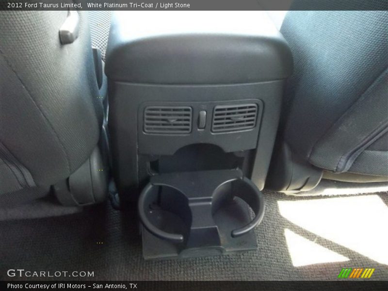 White Platinum Tri-Coat / Light Stone 2012 Ford Taurus Limited