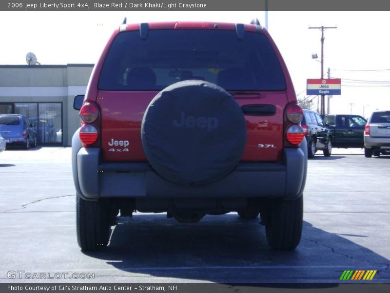 Blaze Red / Dark Khaki/Light Graystone 2006 Jeep Liberty Sport 4x4