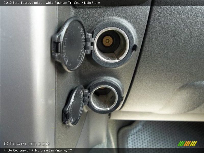 White Platinum Tri-Coat / Light Stone 2012 Ford Taurus Limited