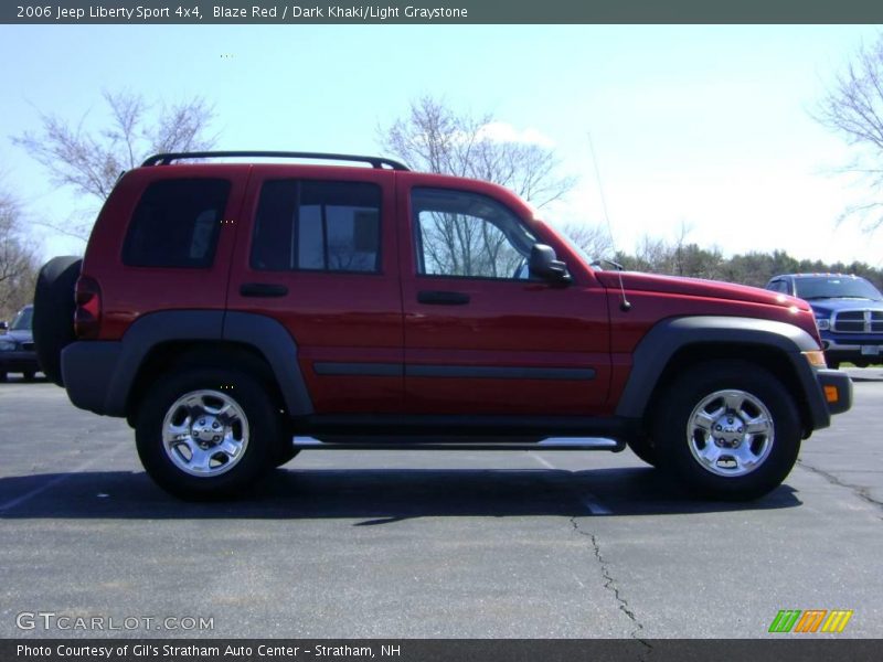 Blaze Red / Dark Khaki/Light Graystone 2006 Jeep Liberty Sport 4x4