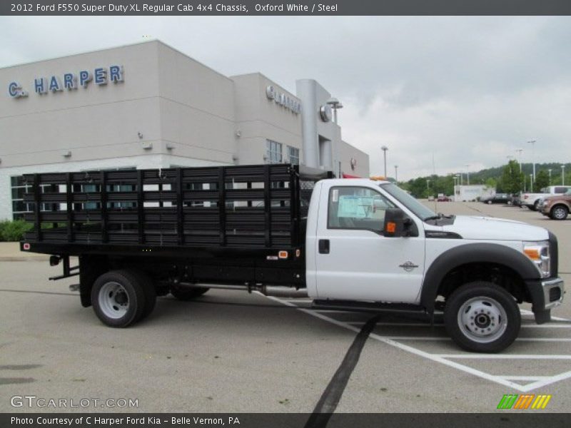 Oxford White / Steel 2012 Ford F550 Super Duty XL Regular Cab 4x4 Chassis