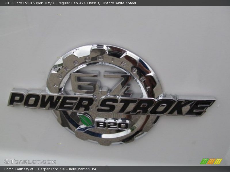 Oxford White / Steel 2012 Ford F550 Super Duty XL Regular Cab 4x4 Chassis