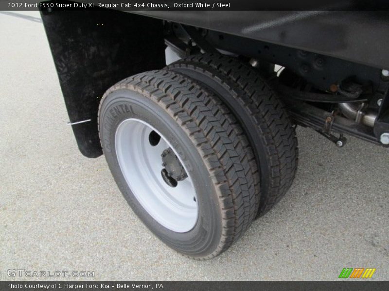 Oxford White / Steel 2012 Ford F550 Super Duty XL Regular Cab 4x4 Chassis