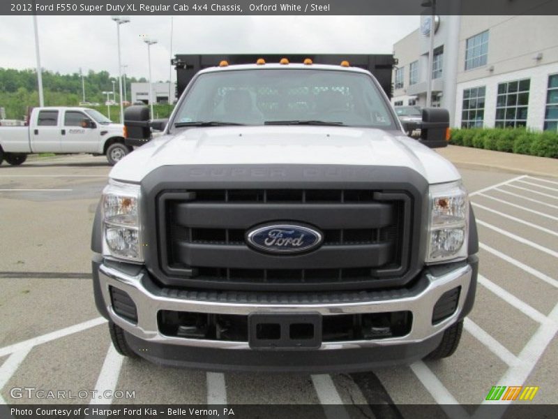 Oxford White / Steel 2012 Ford F550 Super Duty XL Regular Cab 4x4 Chassis
