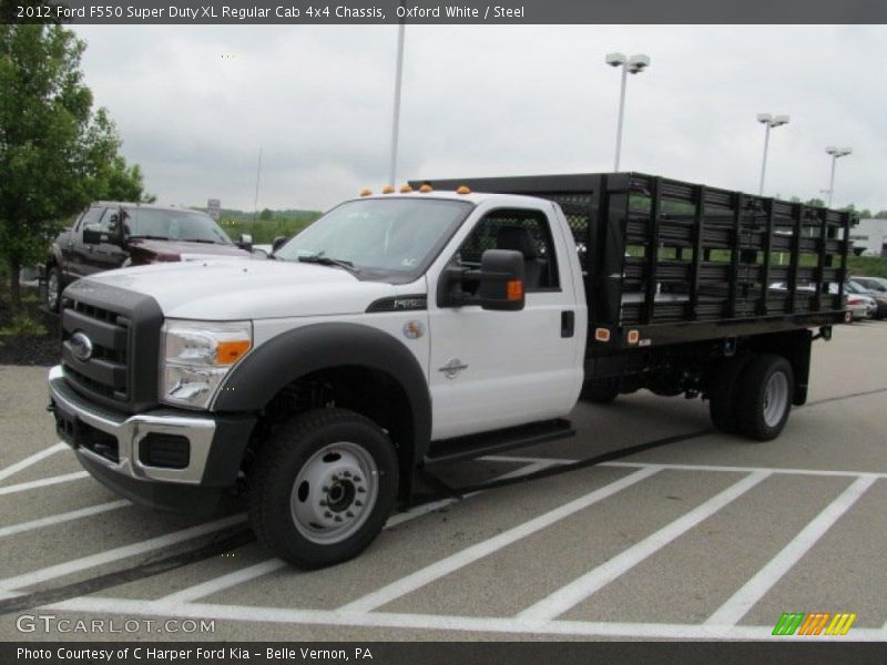 Oxford White / Steel 2012 Ford F550 Super Duty XL Regular Cab 4x4 Chassis