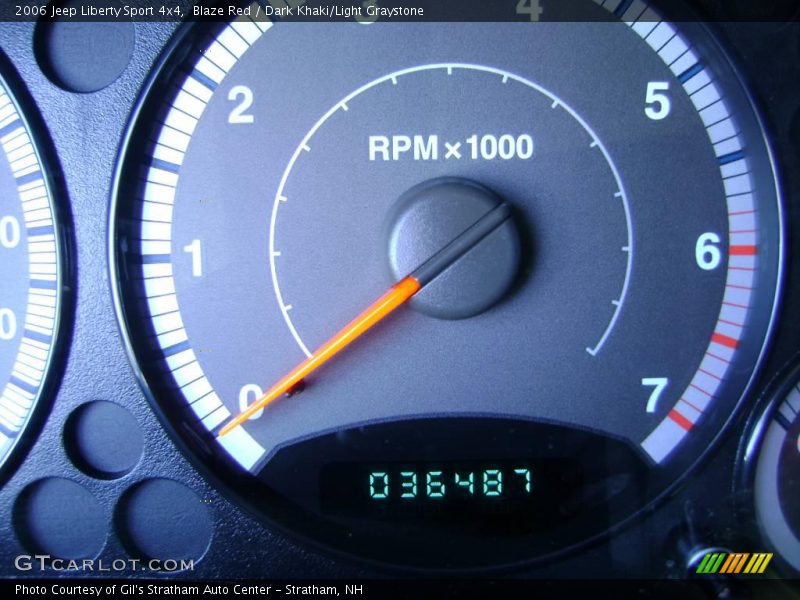 Blaze Red / Dark Khaki/Light Graystone 2006 Jeep Liberty Sport 4x4