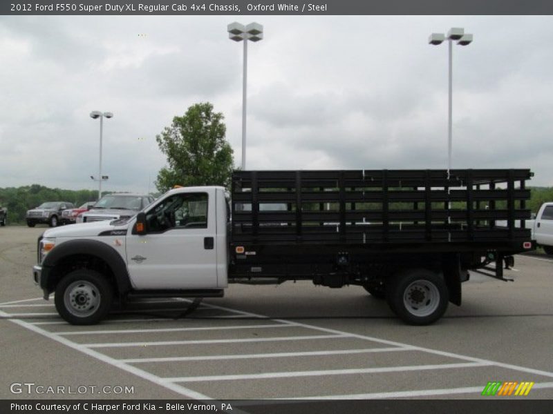 Oxford White / Steel 2012 Ford F550 Super Duty XL Regular Cab 4x4 Chassis