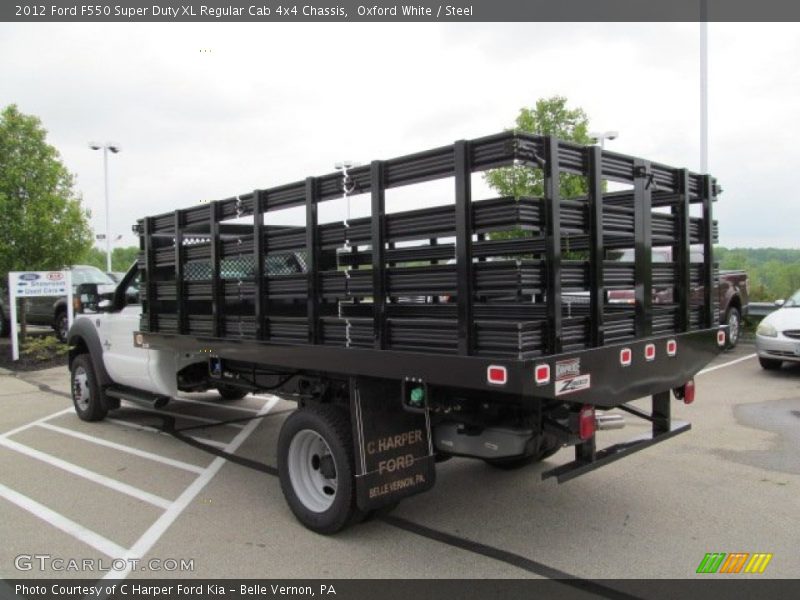 Oxford White / Steel 2012 Ford F550 Super Duty XL Regular Cab 4x4 Chassis