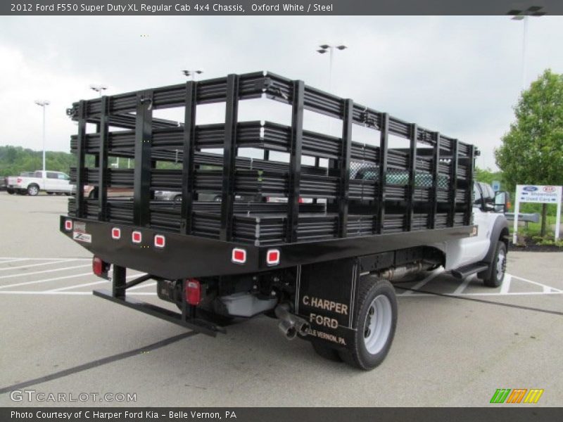 Oxford White / Steel 2012 Ford F550 Super Duty XL Regular Cab 4x4 Chassis