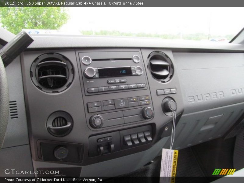 Oxford White / Steel 2012 Ford F550 Super Duty XL Regular Cab 4x4 Chassis